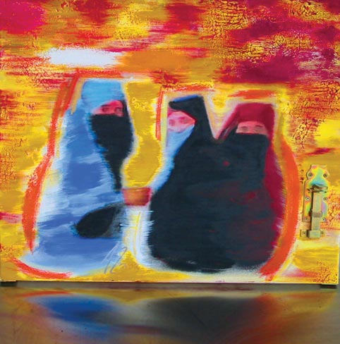 Three Some by Kave Atefie - painting for sale