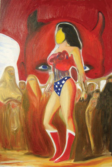 Me and Mrs. Jones (Kabul 2007) by kave atefie - painting for sale
