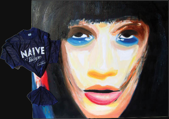 Naive Visage by Kave Atefie - painting for sale